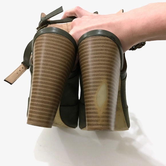 Penny Loves Kenny Green Open-Toe Booties - Picture 4 of 8